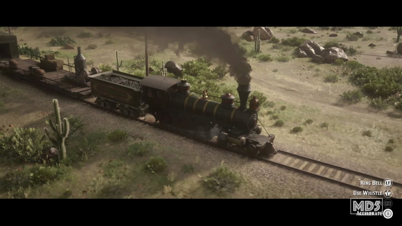 Red Dead Redemption 2 Online – Riding A Train – Cinematic – Gameplay – XBOX ONE – MD5 Gaming – Video