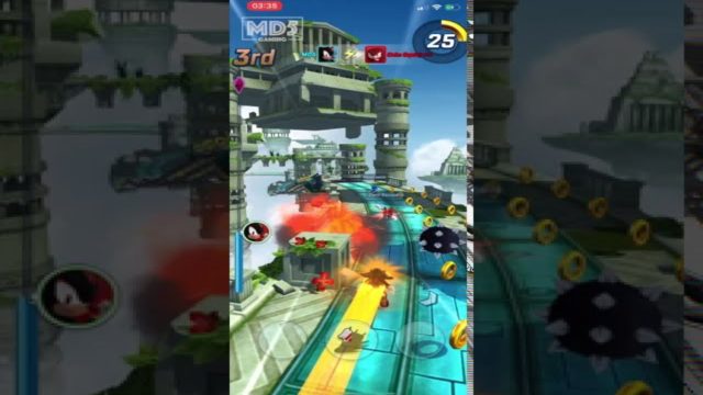 Sonic Forces: Speed Battle - Sky Sanctuary: Temple Gate - Shadow the Hedgehog - iPhone Gameplay