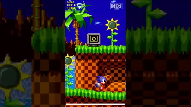 Sonic the Hedgehog - Green Hill Zone, Act 1 - Time Attack ⚡︎🌀 - 0:25.20 Speed Run - iPhone #shorts
