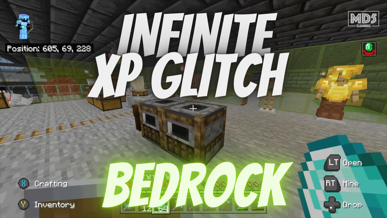 *PATCHED* Minecraft Bedrock EASY INFINITE XP GLITCH 1.18.10 - Xbox Series X - Gaming ASMR