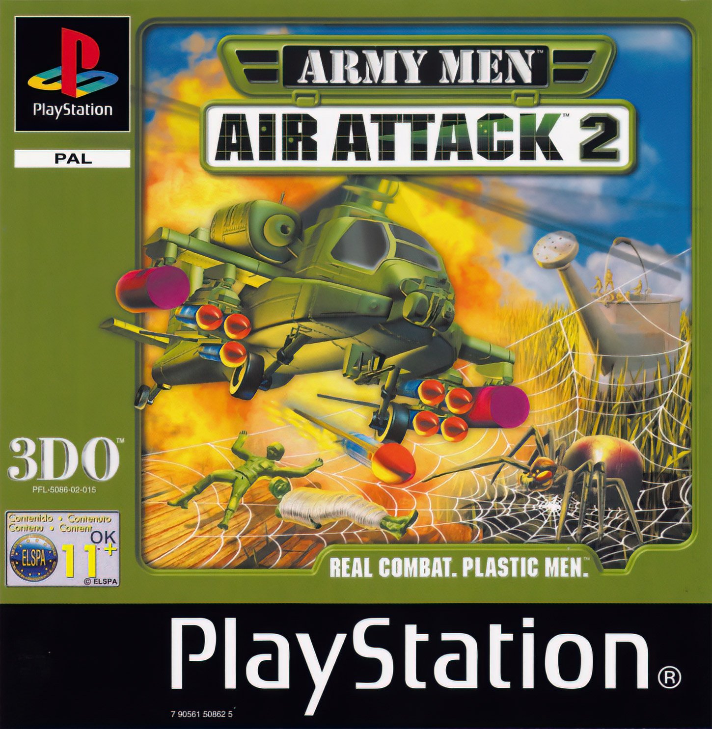 Army Men: Air Attack 2 - 2000 PlayStation Box Art