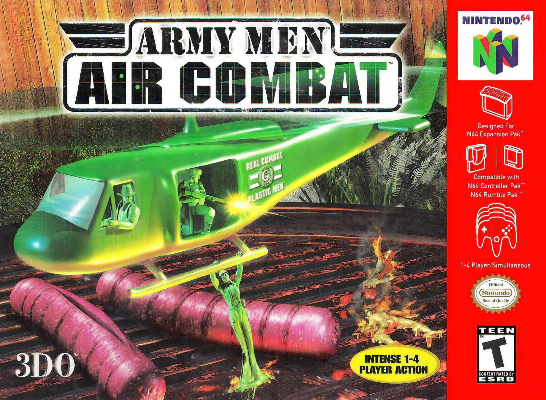 Army Men: Air Combat – 2000 Nintendo 64 Box Art