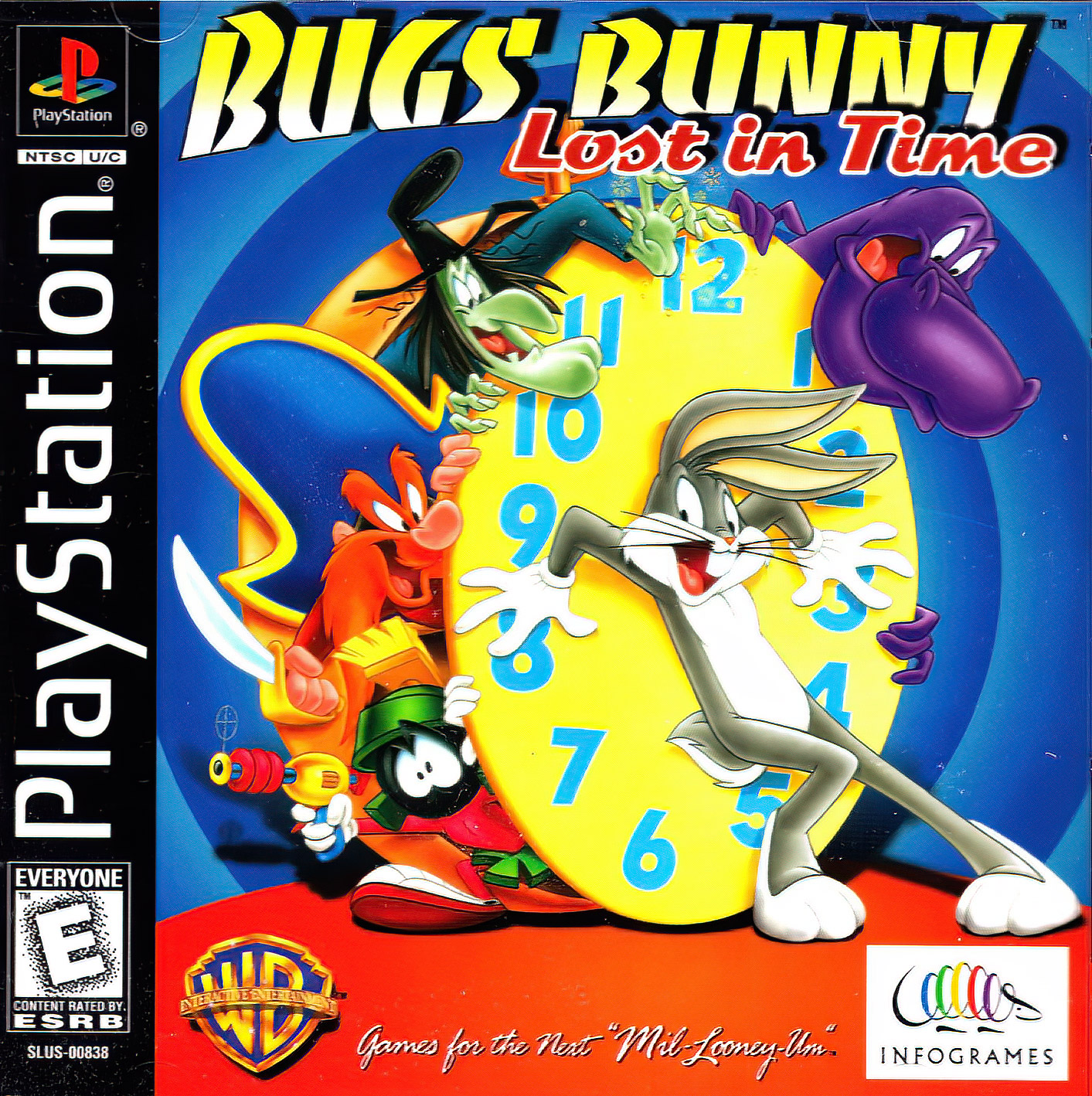 Bugs Bunny: Lost in Time - 1999 PlayStation Box Art
