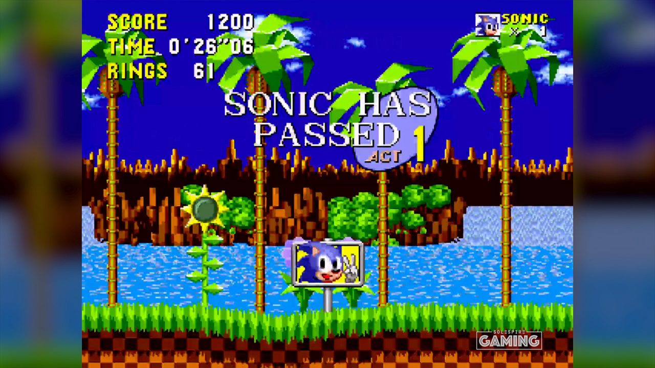 Sonic the Hedgehog – Green Hill Zone, Act 1 – Time Attack – 0:26.06 Speed Run – iPad Video