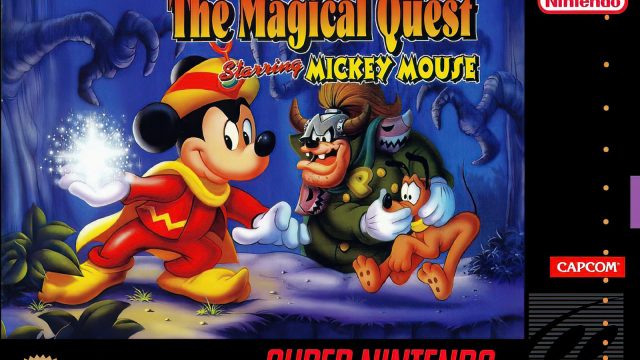 The Magical Quest Starring Mickey Mouse - 1992 Super Nintendo Box Art