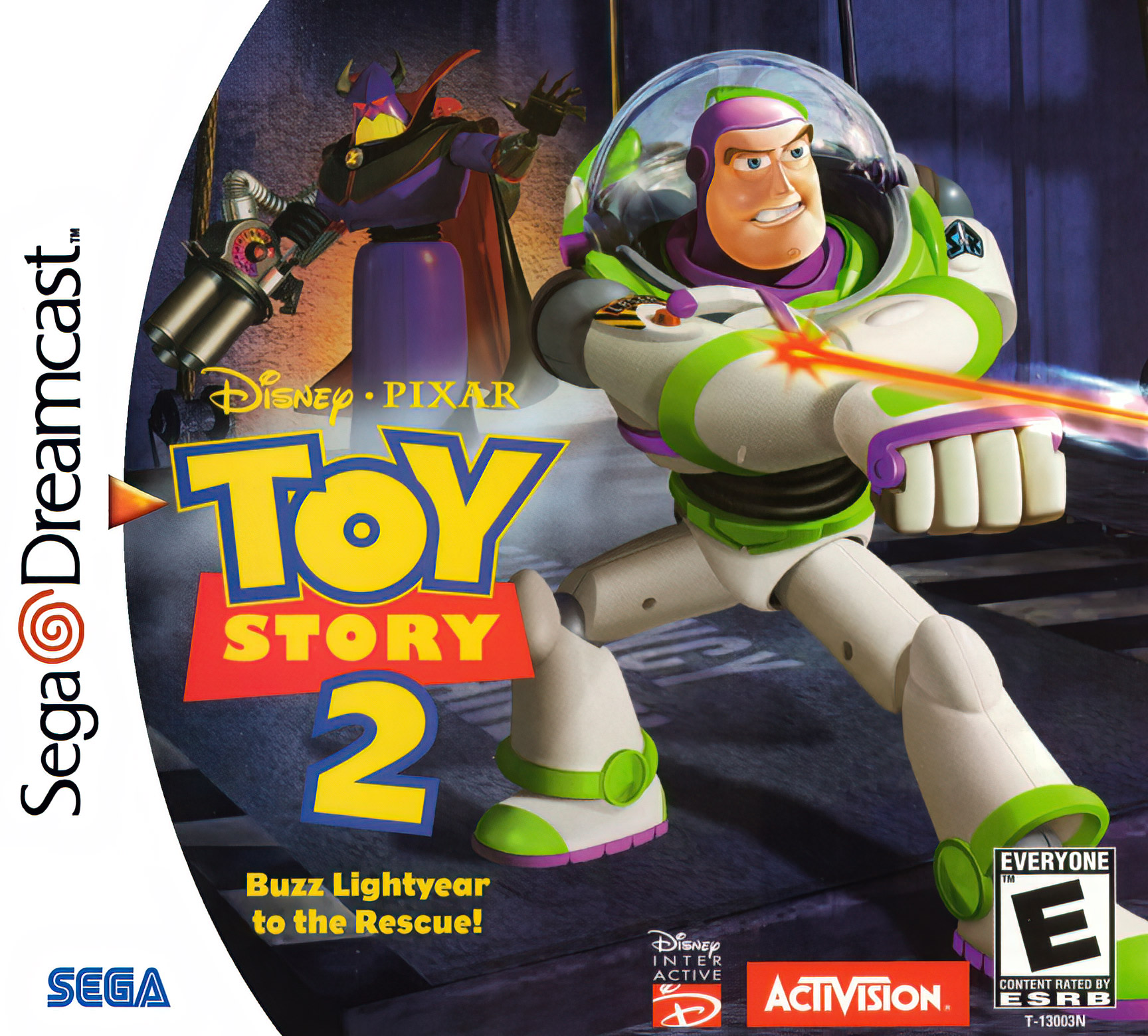 Toy Story 2: Buzz Lightyear to the Rescue – 2000 Sega Dreamcast Box Art