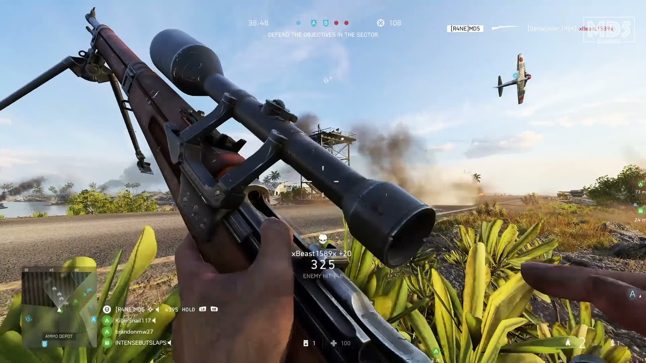 BF5 – Xbox Series X – Sniping 56-16 Pacific Storm Breakthrough Gameplay – Battlefield 5 Allies Axis – Video