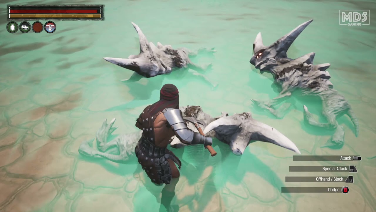 Conan Exiles Gameplay – Xbox PvP Official Server – Combat – Crafting – Solo Ambience – Survival Game – Video