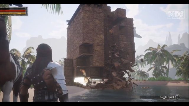 Conan Exiles PvP Raid Gameplay - Xbox Official Server - Farming Crafting Ambient Survival Game