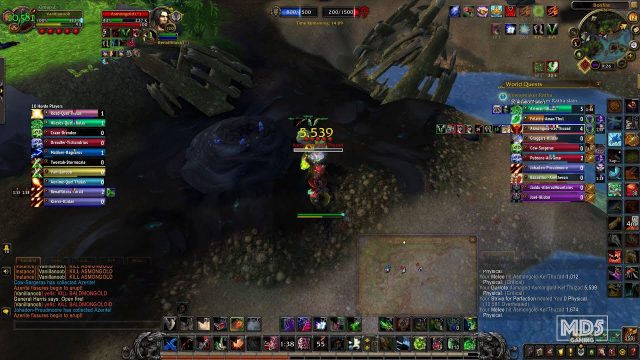 Killing Asmongold Seething Shore PvP Battleground Horde Victory Assassination Rogue WoW BFA 8.3