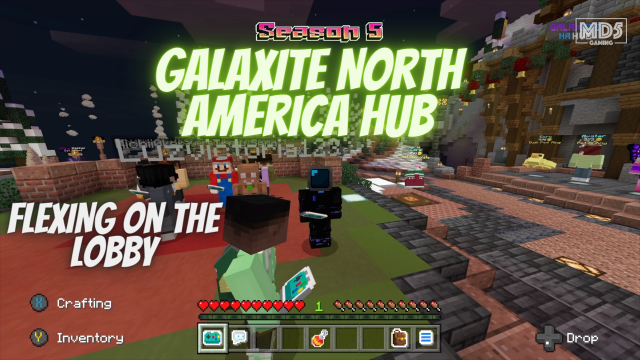 Flexing On The Galaxite HUB Lobby - North America - Minecraft Bedrock - Xbox Series X - Gaming ASMR