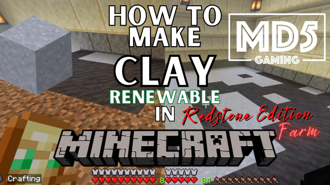 Make Clay Renewable With Redstone In Minecraft Survival ✅ - Bedrock Realm Xbox Gaming Ambience ASMR