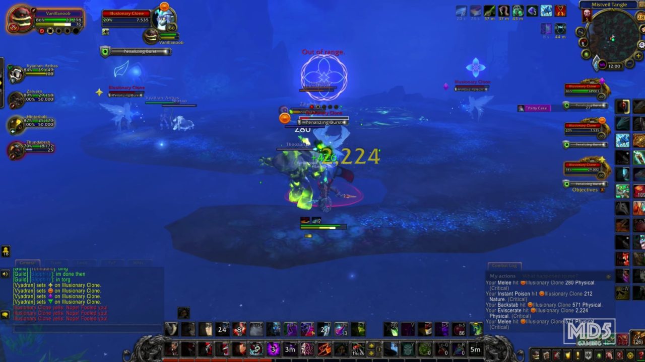 Mists Of Tirna Scythe – Dungeon – WoW Shadowlands – Kyrian – Horde Subtlety Rogue – PvE Gameplay – Video