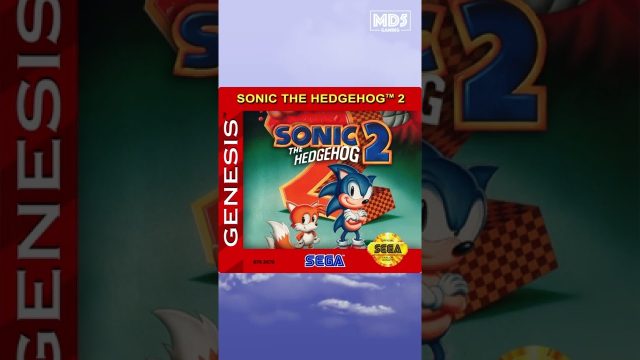 Sonic The Hedgehog 2 🌀 - Title Screen Music - Sega Genesis - Retro Gaming #shorts