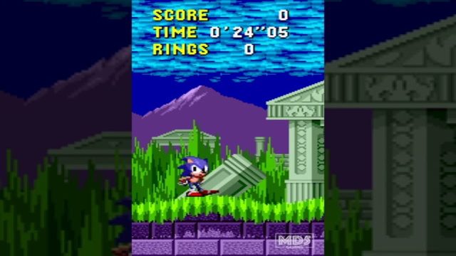 Sonic always wins in a staring contest - Marble Zone - Sonic the Hedgehog #shorts
