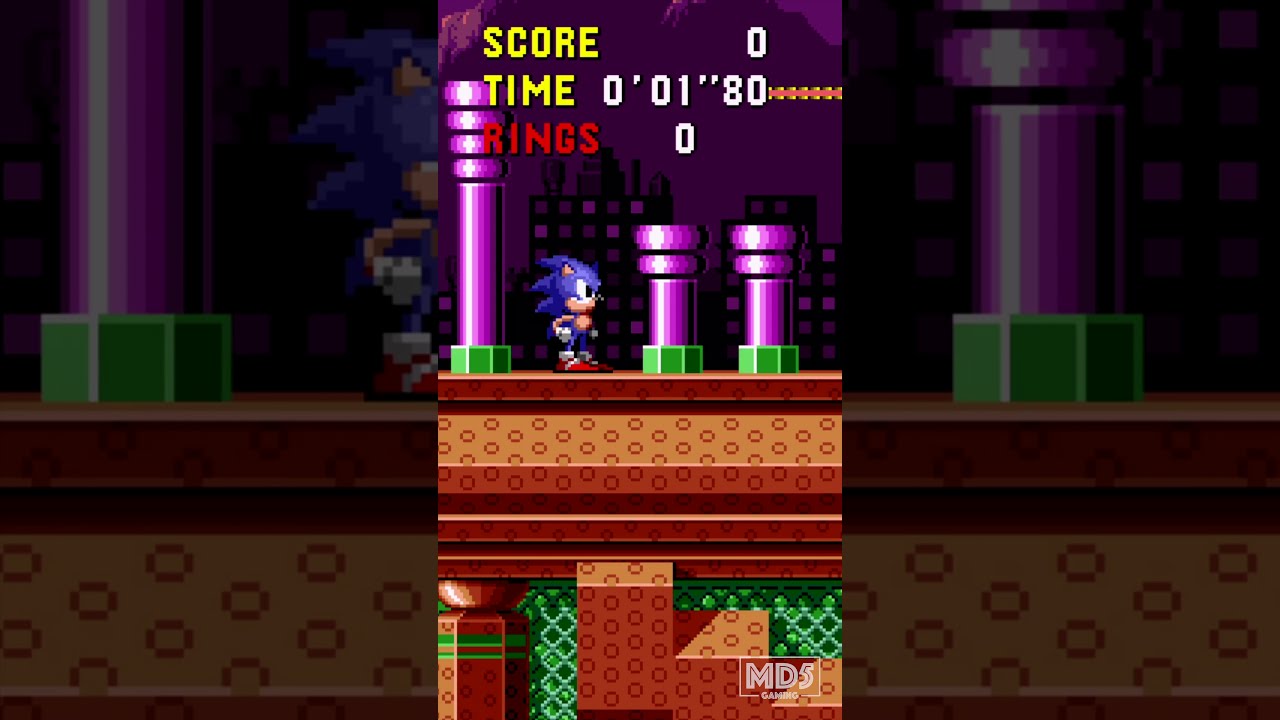 Sonic needs rings before jumping around - Spring Yard Zone - Sonic the Hedgehog #shorts