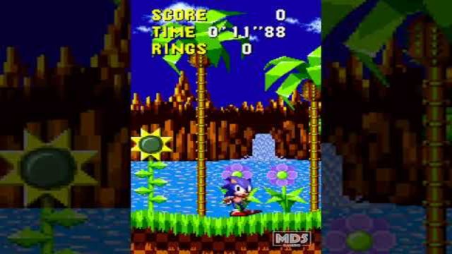 Sonic tapping his foot with attitude - Green Hill Zone - Sonic the Hedgehog #shorts