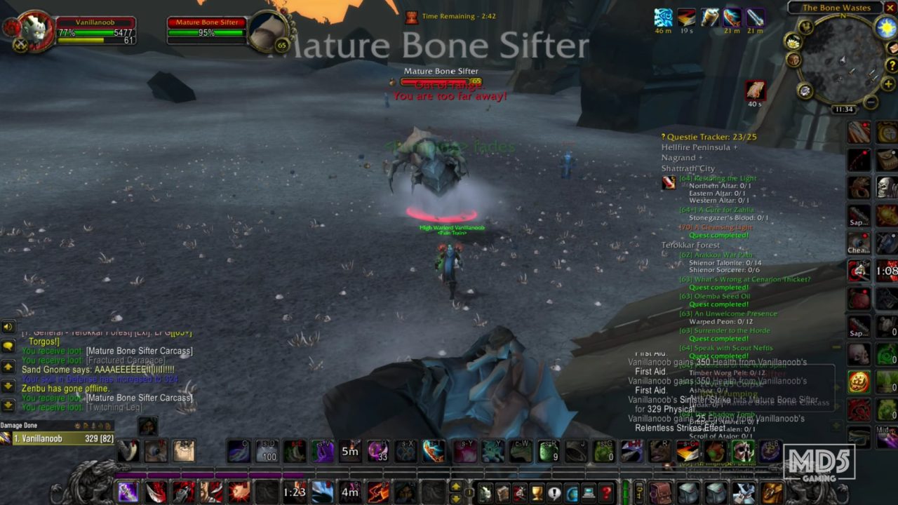 TBC Classic Terokkar Forest Questing – Undead Horde Rogue PvE – WoW The Burning Crusade – Video