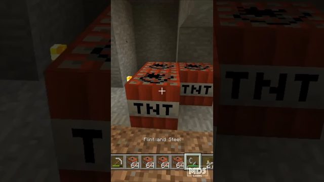 TNT 🧨 Explosions 💥 - Blowing Stuff Up In Minecraft - Xbox Series X - Gaming #shorts