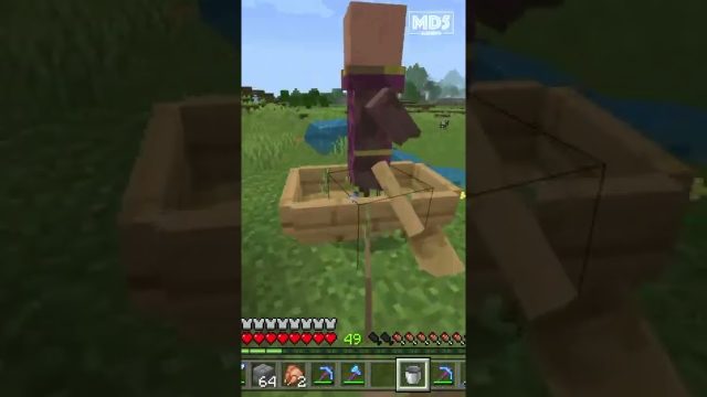 Villager Escape! 😆 Minecraft Bedrock Hard Survival Realms Plus - Xbox Series X - Gaming ASMR #shorts