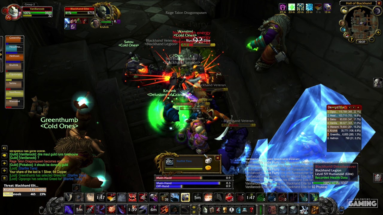 WoW Classic - Upper Blackrock Spire - UBRS - Rend Run Dungeon - Undead Rogue - Horde PvE - Video