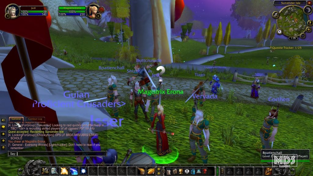 WoW TBC Classic Pre Patch LAUNCH Blood Elf Zone Leveling World of
