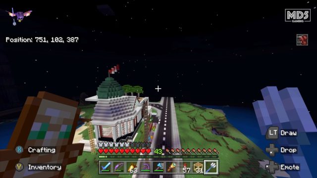 Minecraft Survival Modern Road Build At Night