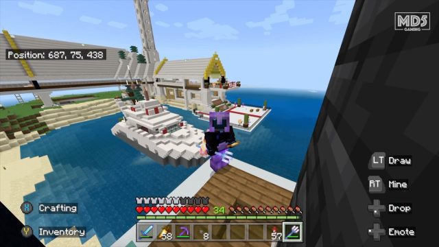 Minecraft Yacht Build Details