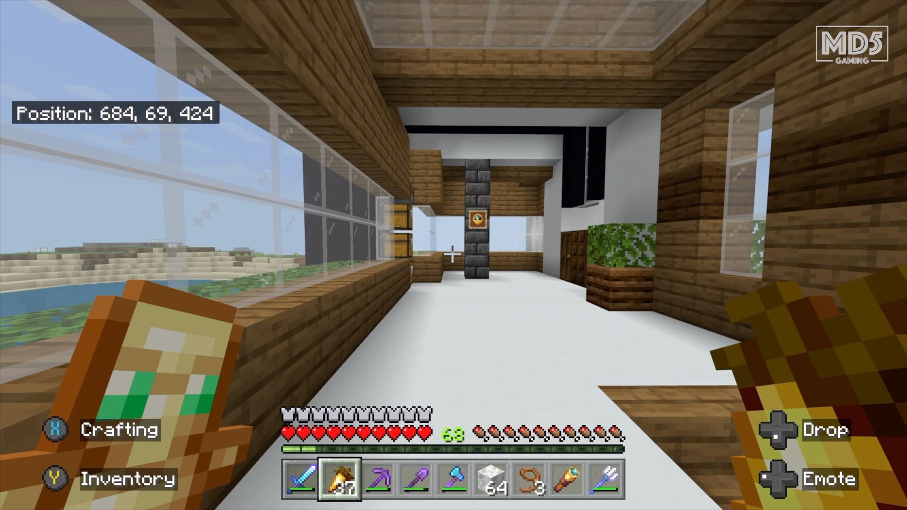 Minecraft Modern Home Interior View