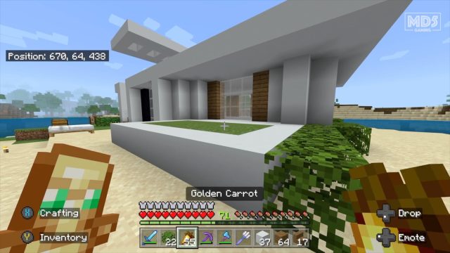 Minecraft Modern Home Depth Details