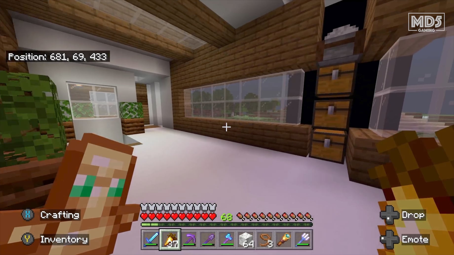 Minecraft Modern House Windows