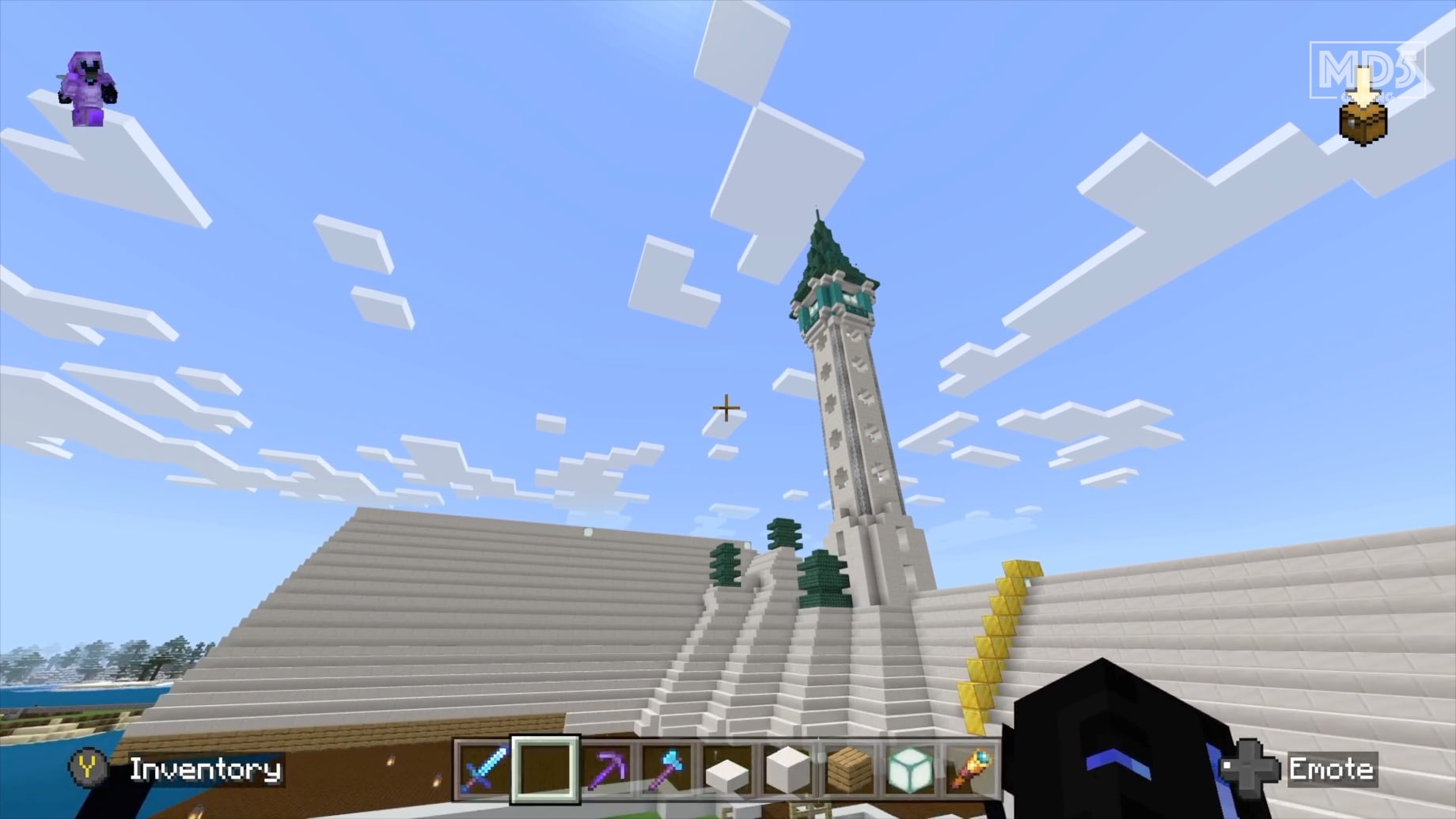 Minecraft Elven Tower Design View