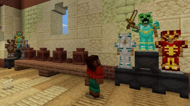 Armor Trim Display In Minecraft 1.20 Trails & Tales Update