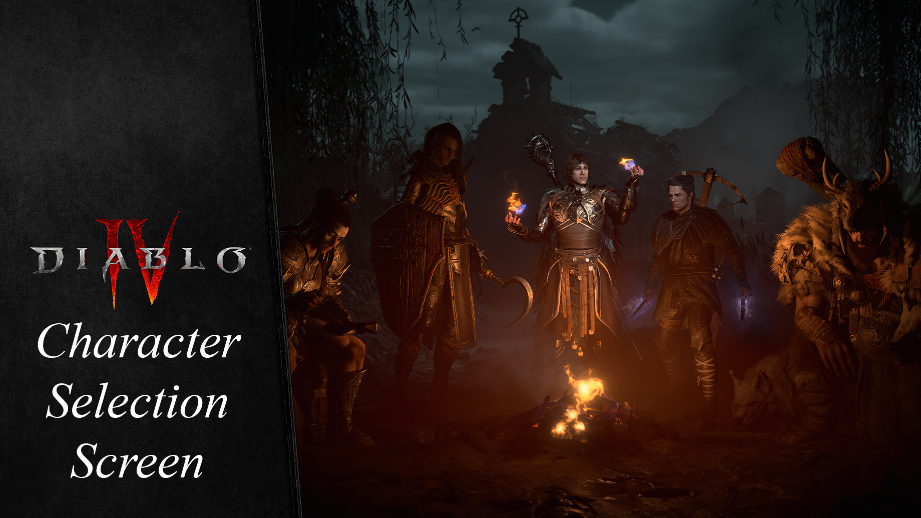 Diablo IV Character Selection Screen