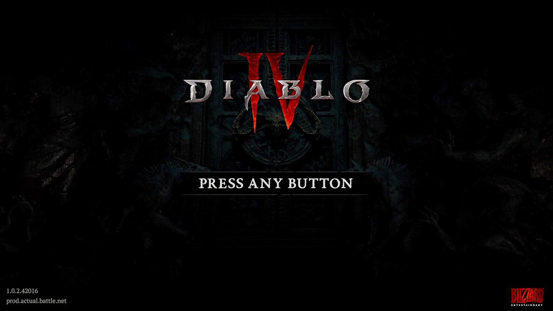 Diablo IV Start Screen